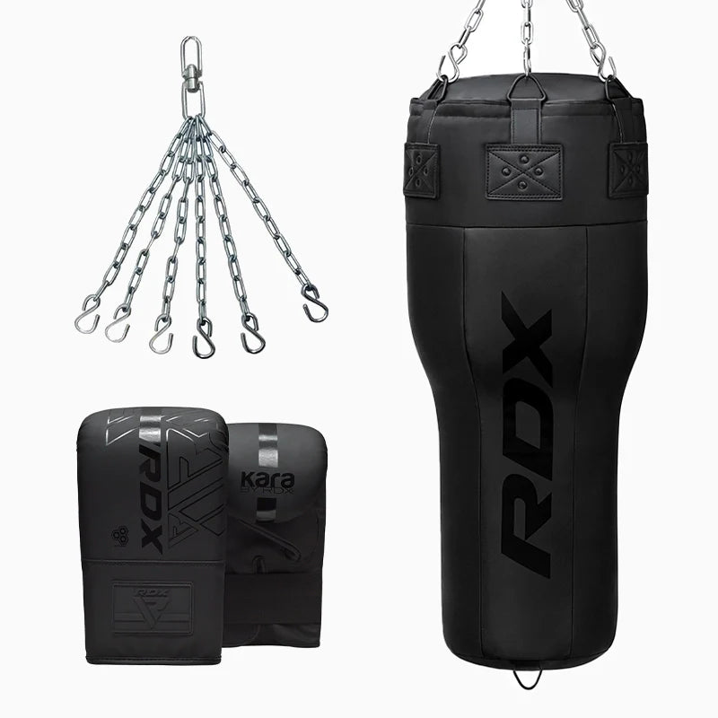 RDX Conjunto de saco de pancadas angular 3 em 1 com luvas