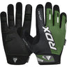 RDX F43 Full Finger Touch Screen Gym Workout Gloves#color_army-green