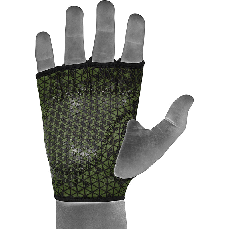 RDX R3 Weightlifting Grips#color_green