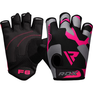 RDX F6 Rosa Mulheres Luvas de Musculação